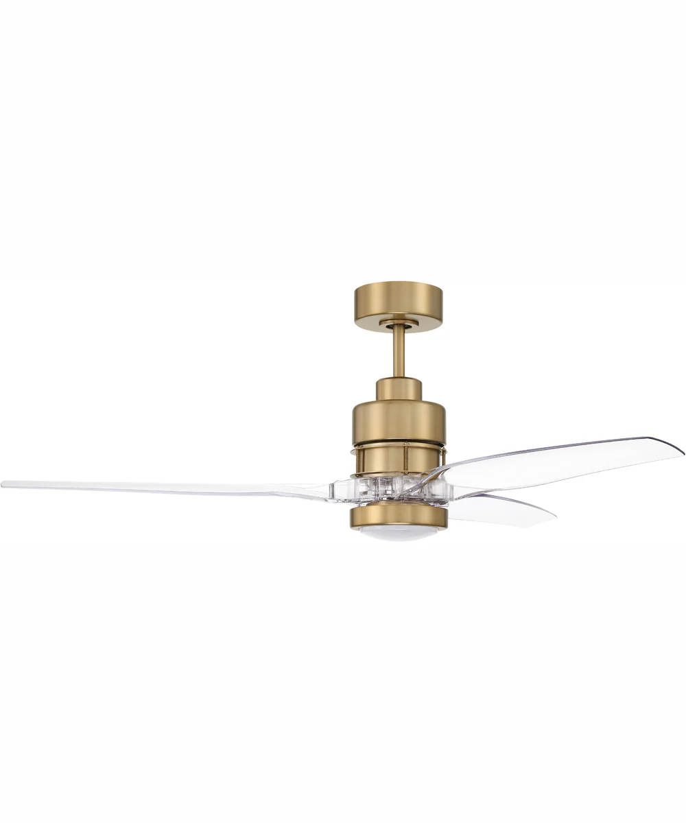 52" Sonnet WIFI 1-Light Ceiling Fan Satin Brass