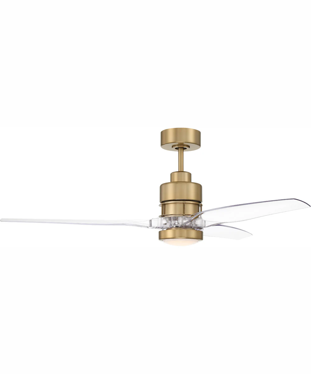 52" Sonnet WIFI 1-Light Ceiling Fan Satin Brass - Image 2