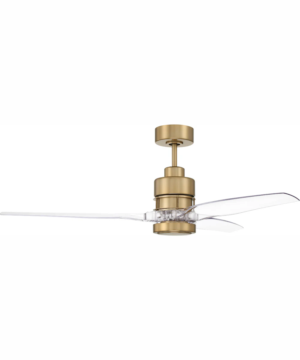52" Sonnet WIFI 1-Light Ceiling Fan Satin Brass - Image 6