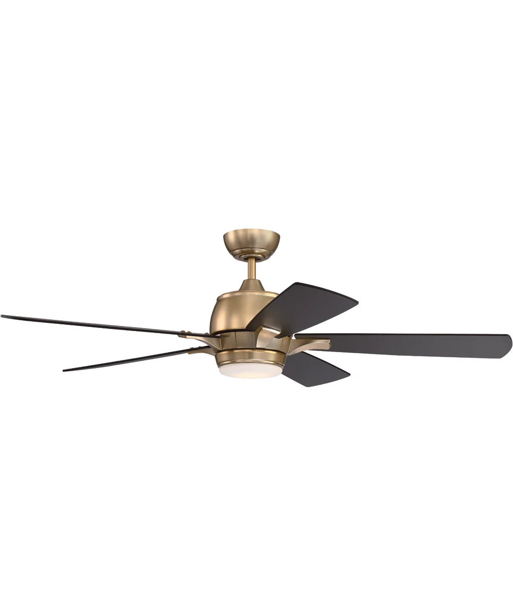 52" Stellar 1-Light Ceiling Fan Satin Brass - Image 4