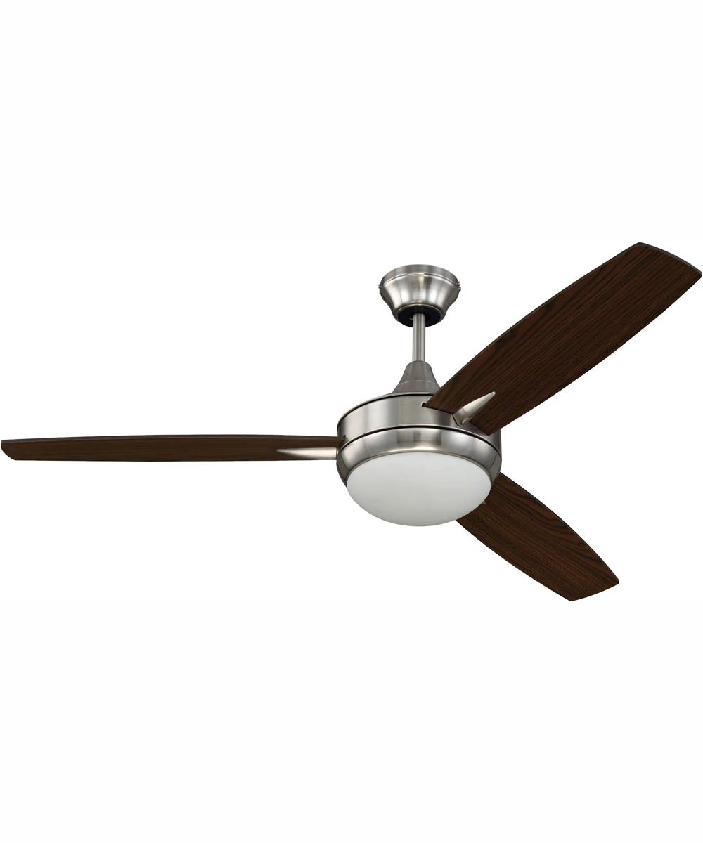 52" Targas 1-Light Ceiling Fan Brushed Polished Nickel - Image 3
