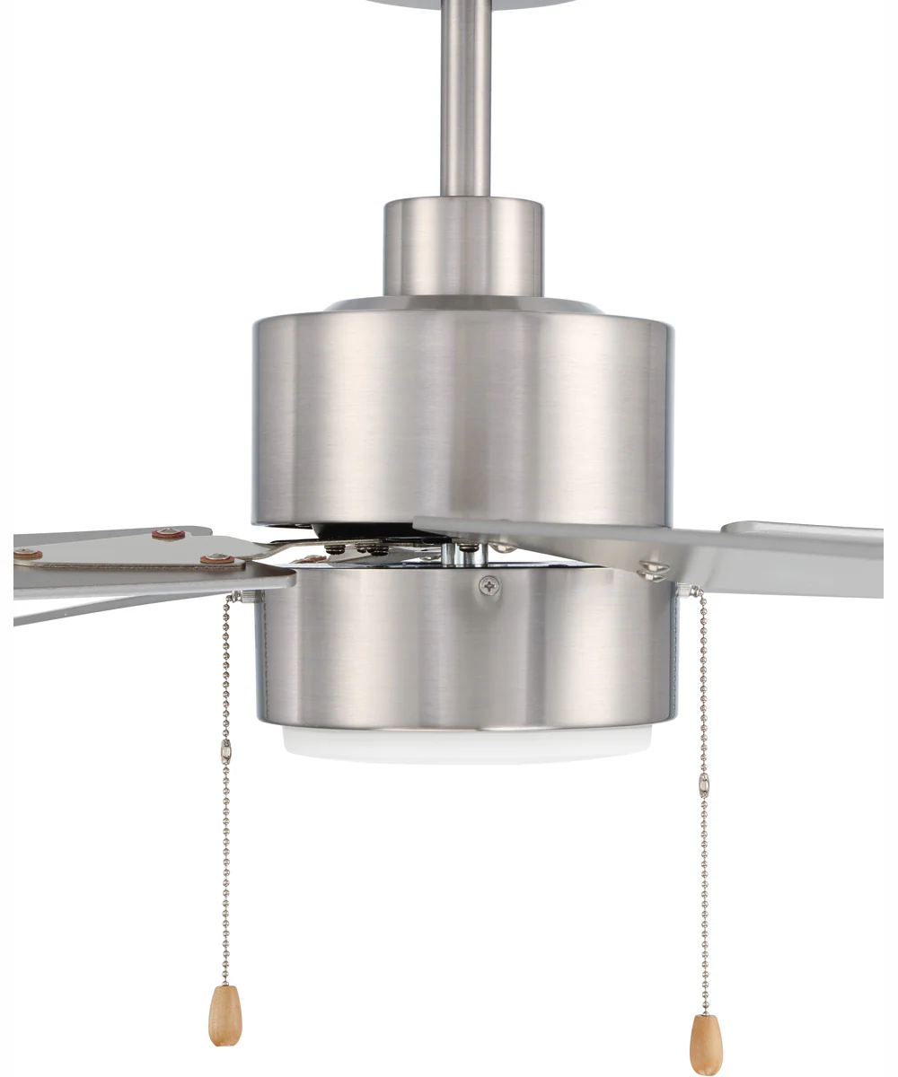 52" Terie 1-Light Ceiling Fan Brushed Polished Nickel - Image 5