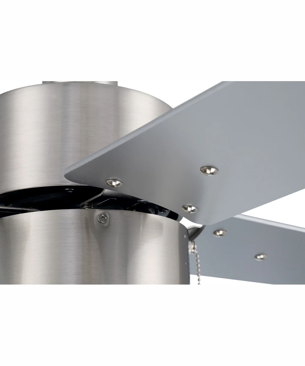 52" Terie 1-Light Ceiling Fan Brushed Polished Nickel - Image 6
