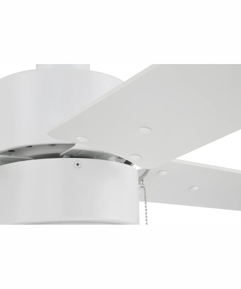 52" Terie 1-Light Ceiling Fan White - Image 6