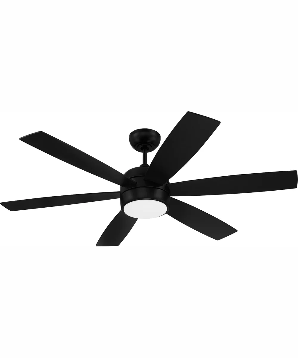 52" Trevor 1-Light Ceiling Fan Flat Black - Image 10