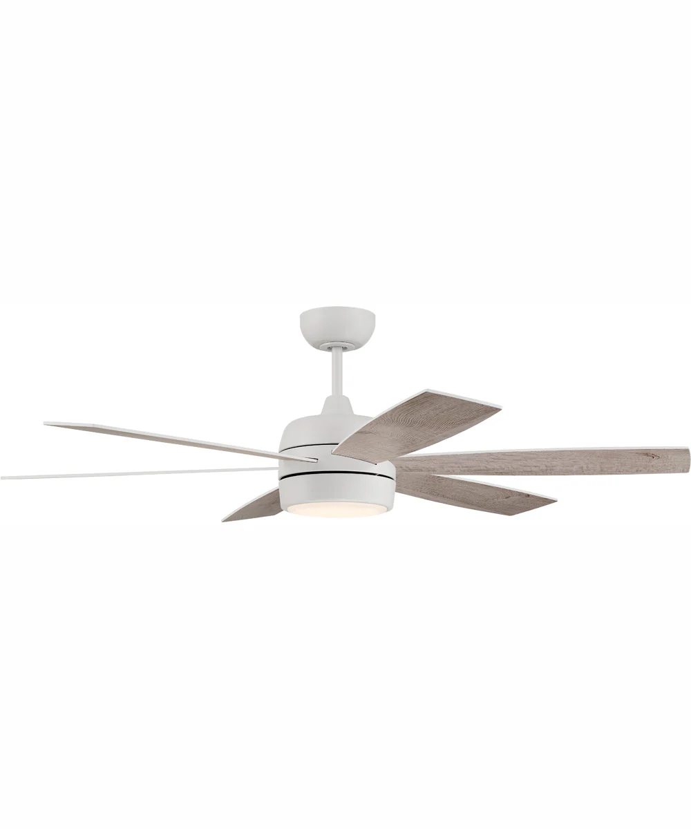 52" Trevor 1-Light Ceiling Fan White - Image 4