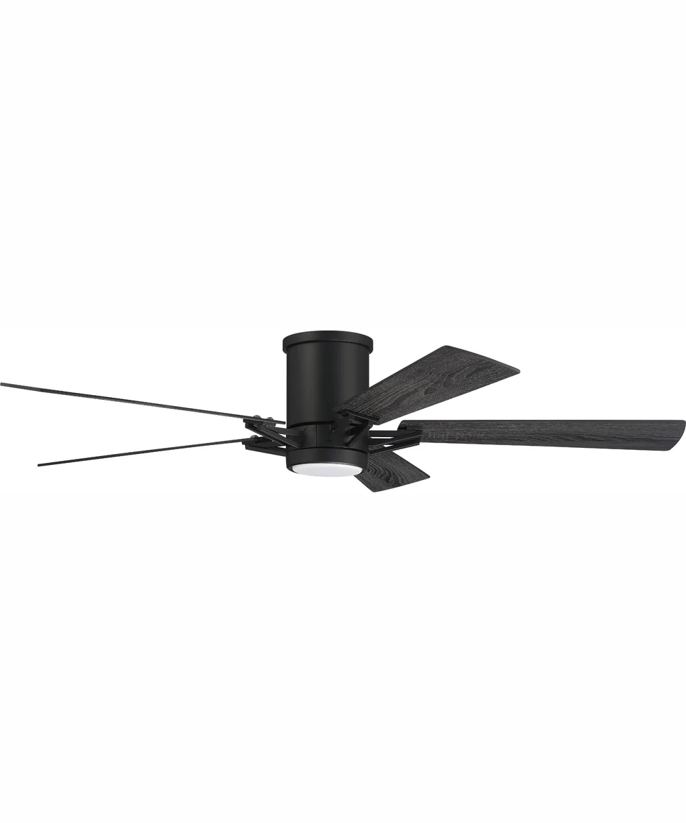 52" Wyatt 1-Light Ceiling Fan Flat Black - Image 2