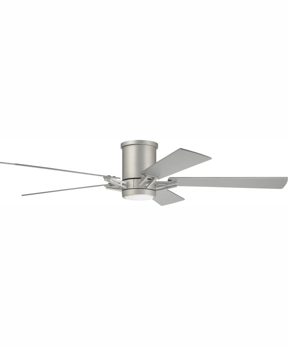 52" Wyatt 1-Light Ceiling Fan Painted Nickel - Image 3