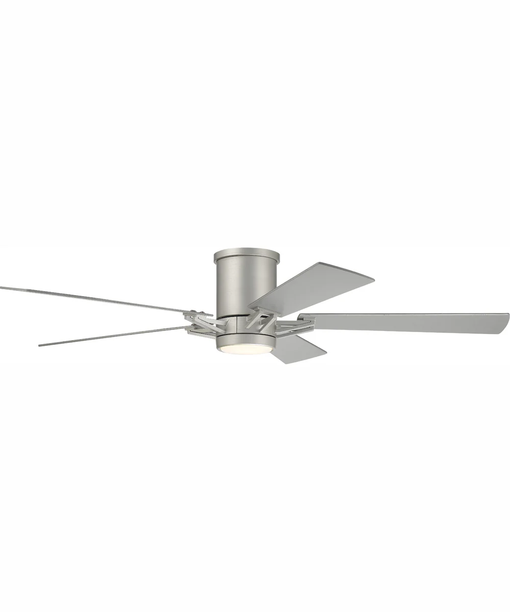 52" Wyatt 1-Light Ceiling Fan Painted Nickel - Image 4