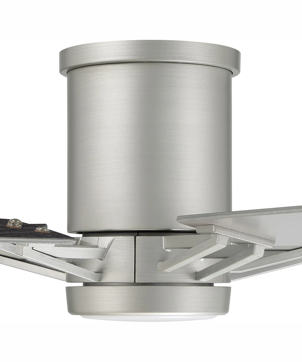 52" Wyatt 1-Light Ceiling Fan Painted Nickel - Image 5