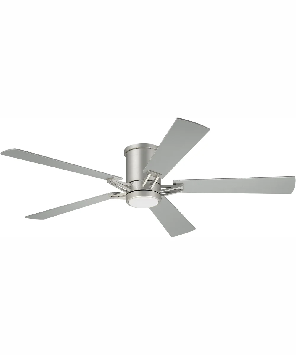 52" Wyatt 1-Light Ceiling Fan Painted Nickel - Image 9