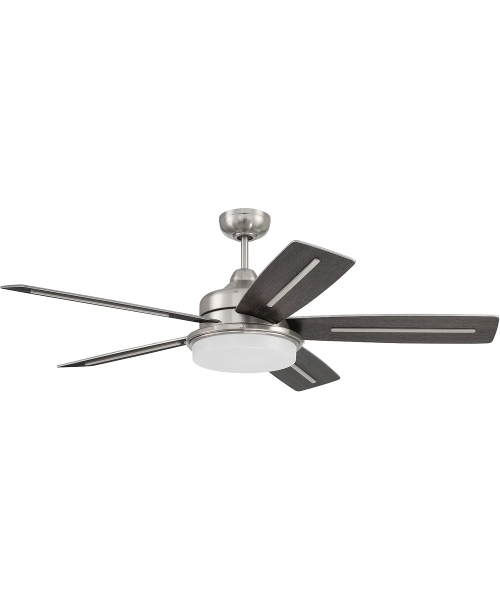 54" Drew 1-Light Ceiling Fan Brushed Polished Nickel - Image 3