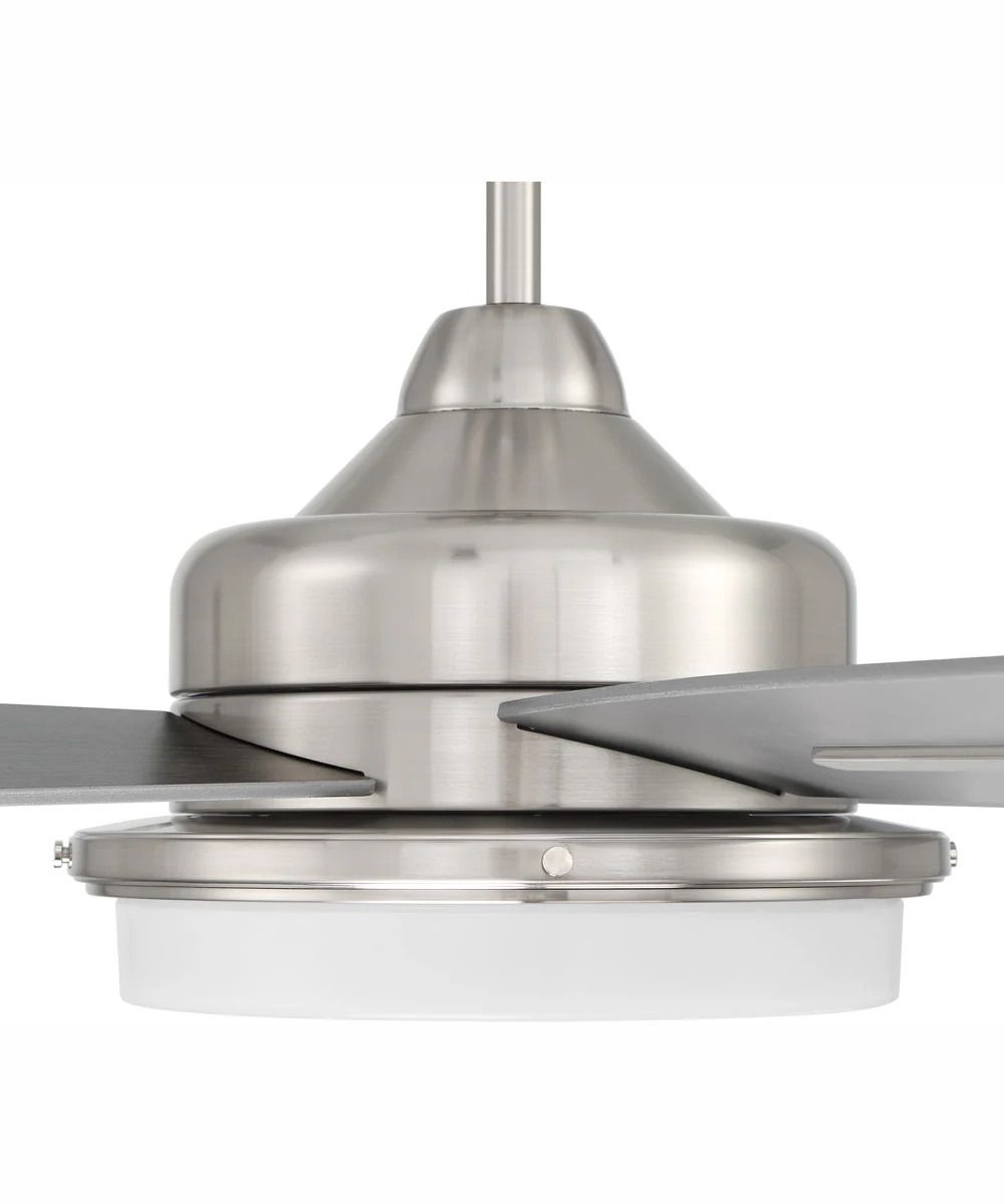 54" Drew 1-Light Ceiling Fan Brushed Polished Nickel - Image 5