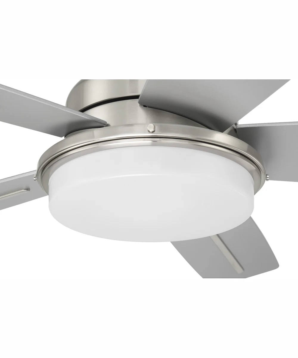54" Drew 1-Light Ceiling Fan Brushed Polished Nickel - Image 8