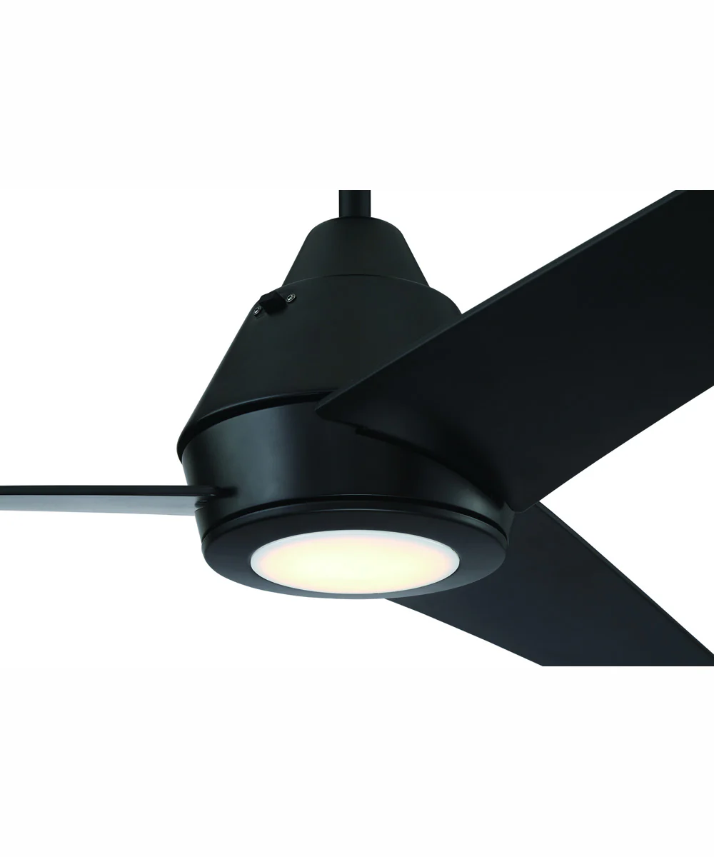 56" Acadian 1-Light Ceiling Fan Flat Black - Image 6
