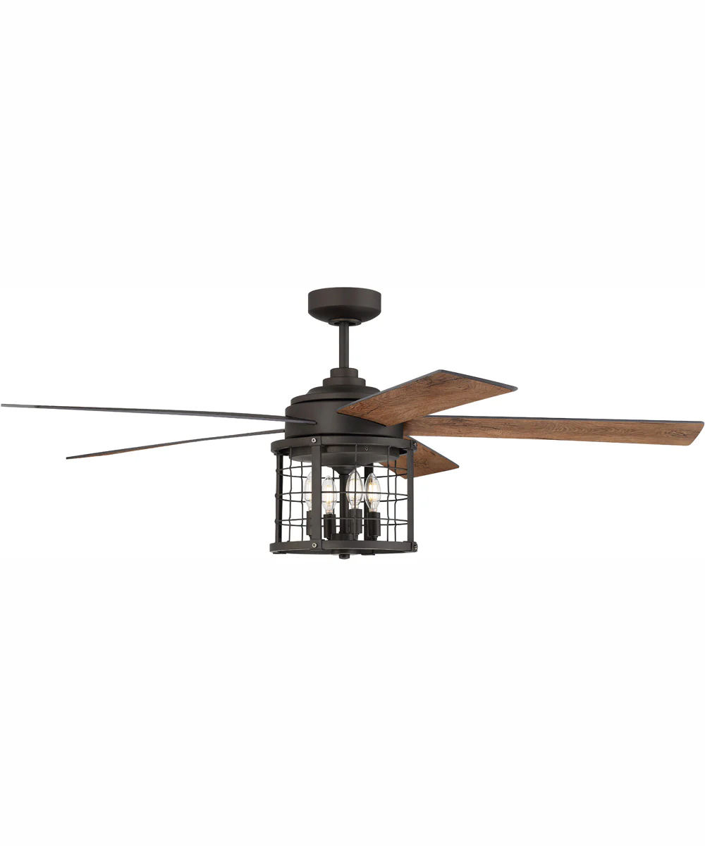 56" Nicolas 4-Light Ceiling Fan Espresso - Image 3