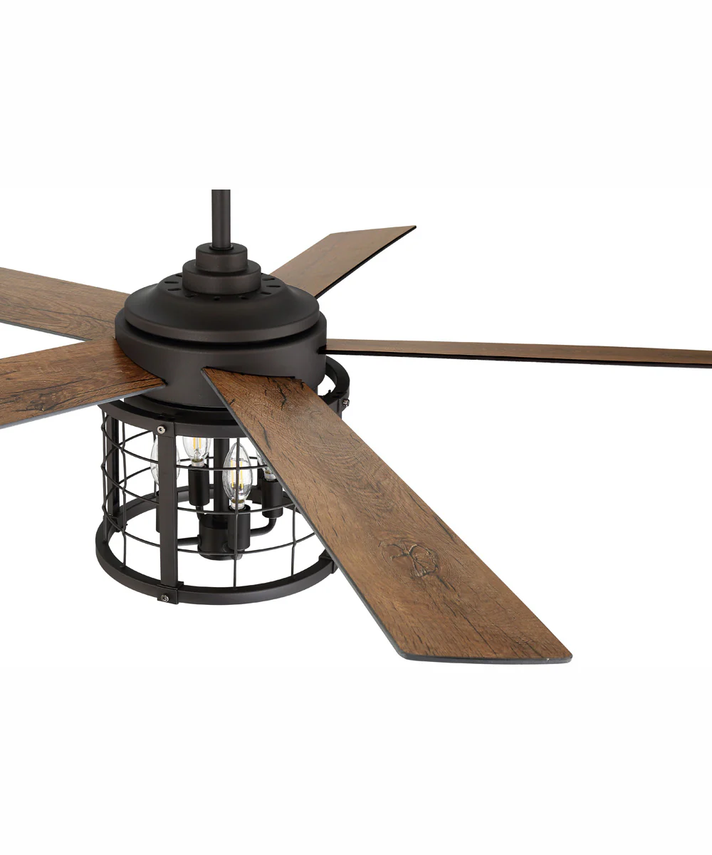 56" Nicolas 4-Light Ceiling Fan Espresso - Image 5