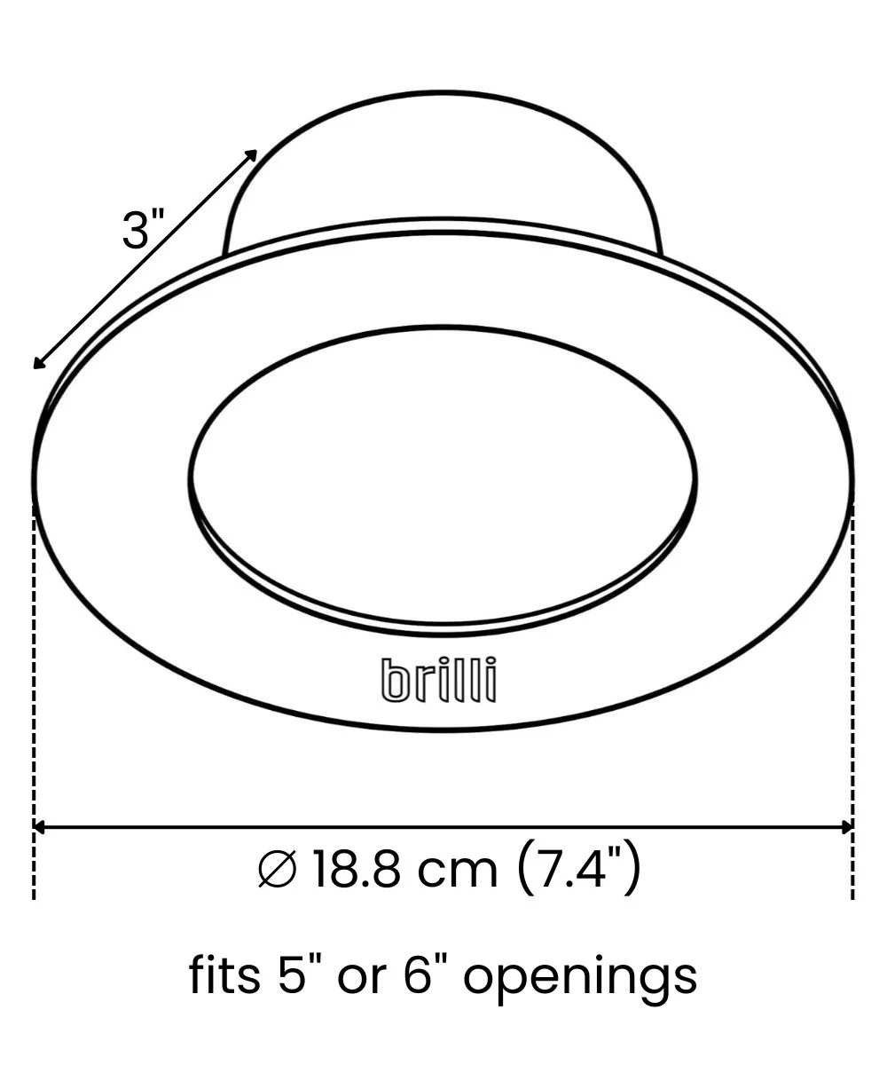 6 Pack - Brilli 5/6 inch LED Recessed Retrofit Downlight, Dimmable, Color Tunable - Image 3