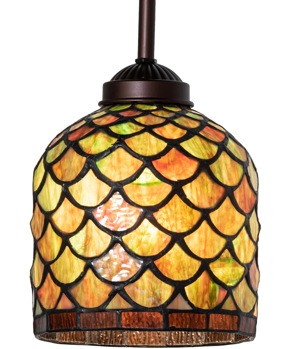 6" Wide Acorn Mini Pendant