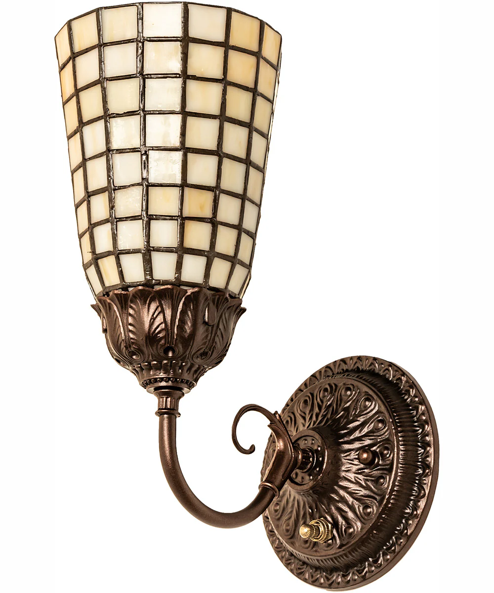 6" Wide Terra Bone Wall Sconce - Image 3