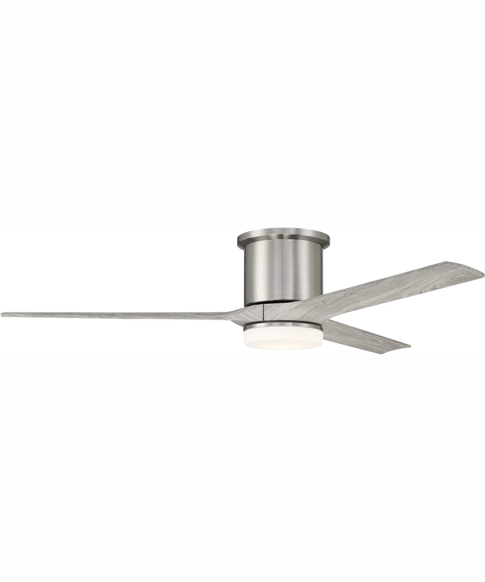 60" Burke 1-Light Ceiling Fan Brushed Polished Nickel - Image 2