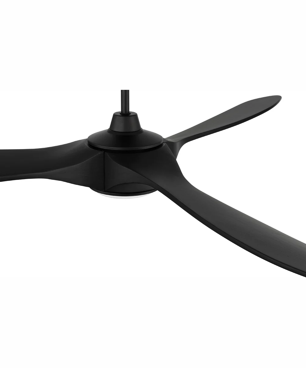 60" Envy 1-Light Indoor/Outdoor Ceiling Fan Flat Black - Image 4