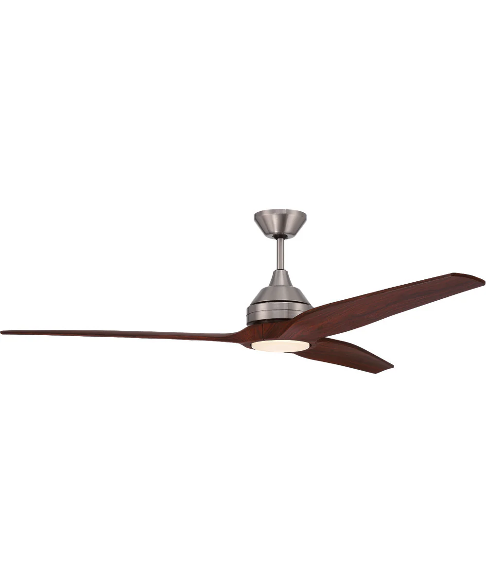 60" Limerick 1-Light Indoor/Outdoor Ceiling Fan Brushed Polished Nickel - Image 2