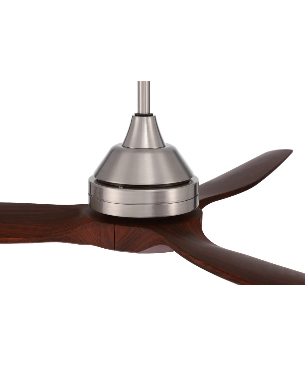 60" Limerick 1-Light Indoor/Outdoor Ceiling Fan Brushed Polished Nickel - Image 4
