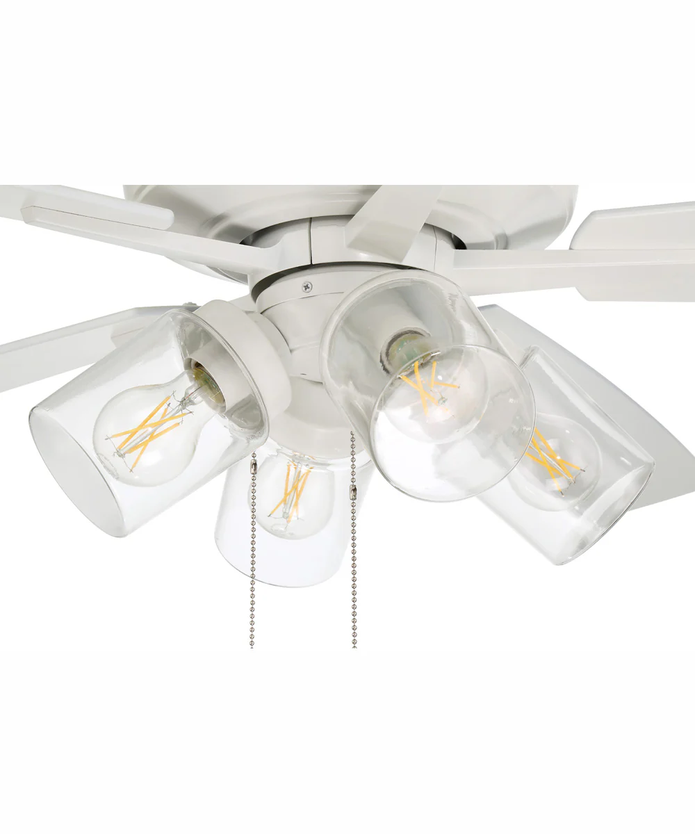 60" Outdoor Super Pro 104 4-Light Indoor/Outdoor Ceiling Fan White - Image 5