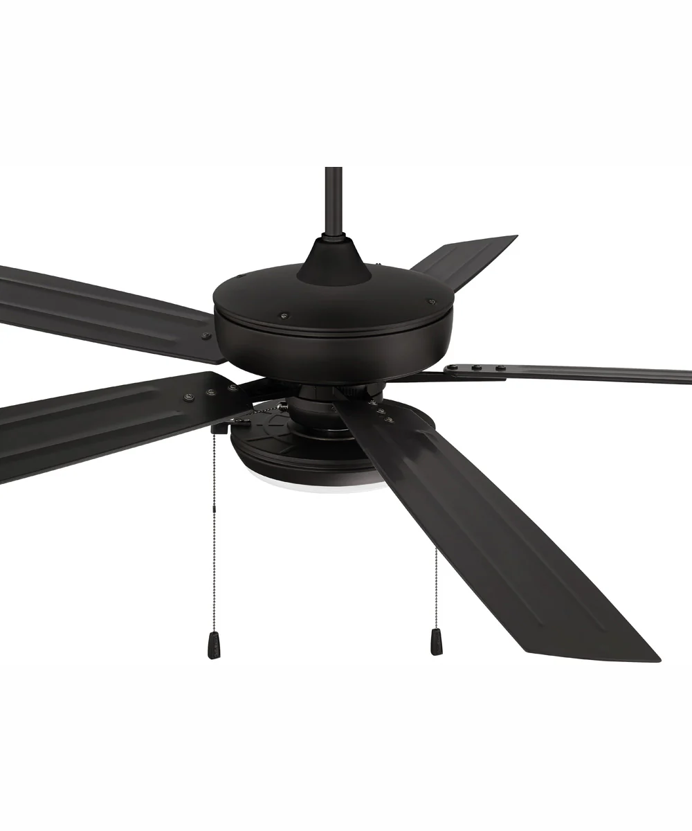 60" Outdoor Super Pro 119 1-Light Indoor/Outdoor Ceiling Fan Flat Black - Image 4