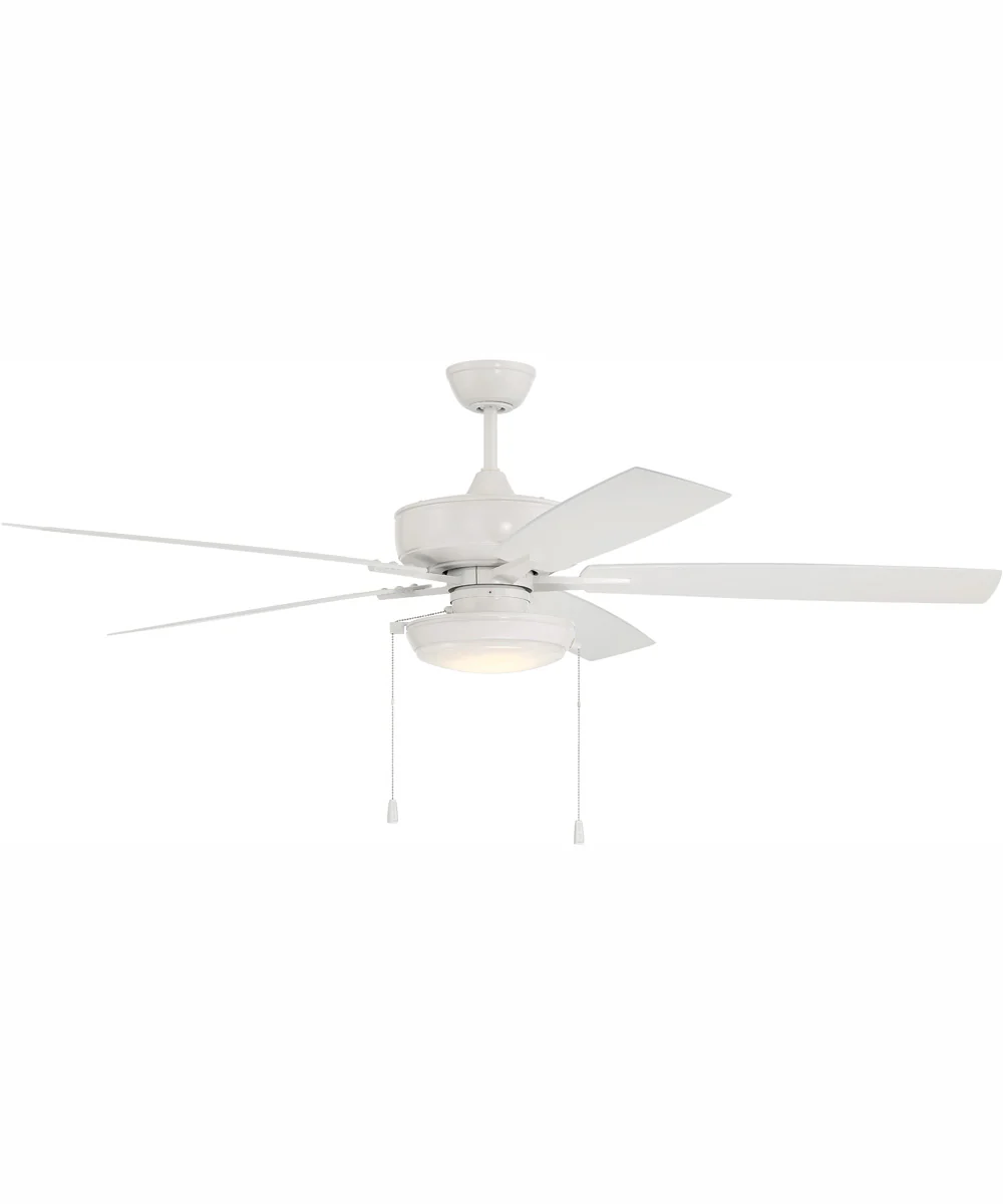 60" Outdoor Super Pro 119 1-Light Indoor/Outdoor Ceiling Fan White - Image 2