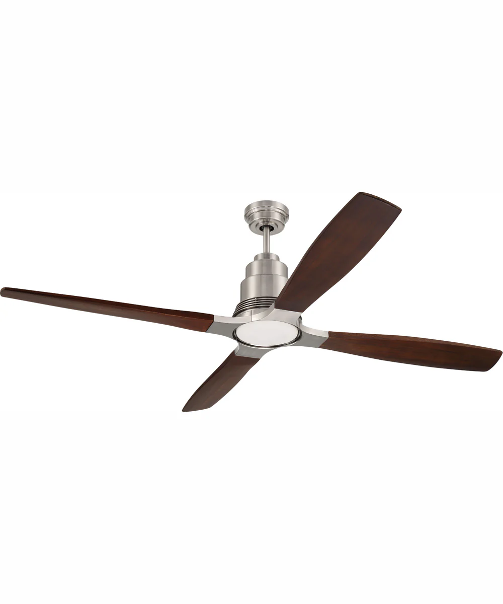 60" Ricasso 1-Light Ceiling Fan Brushed Polished Nickel - Image 8