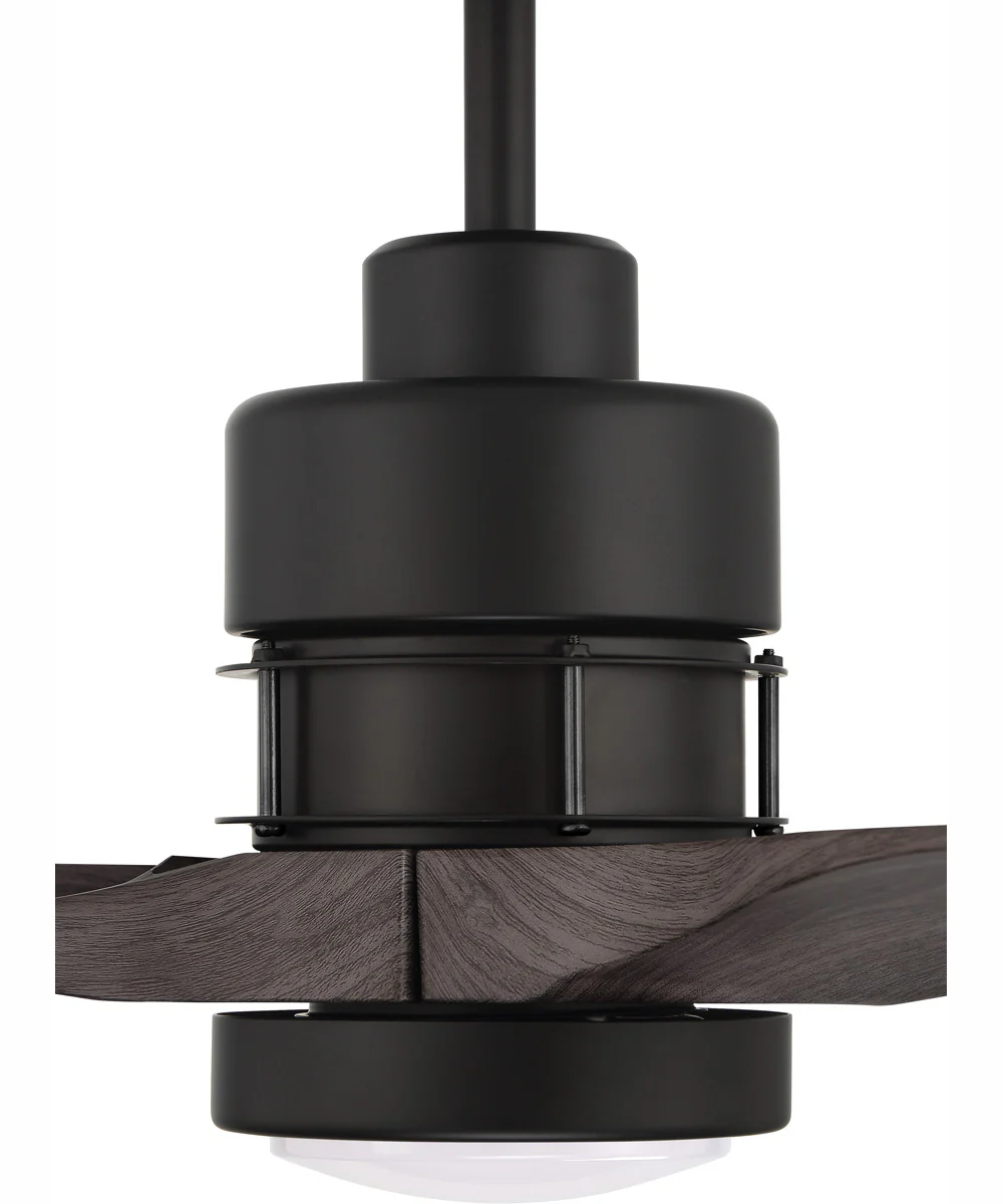 60" Sonnet 1-Light Ceiling Fan Flat Black - Image 3