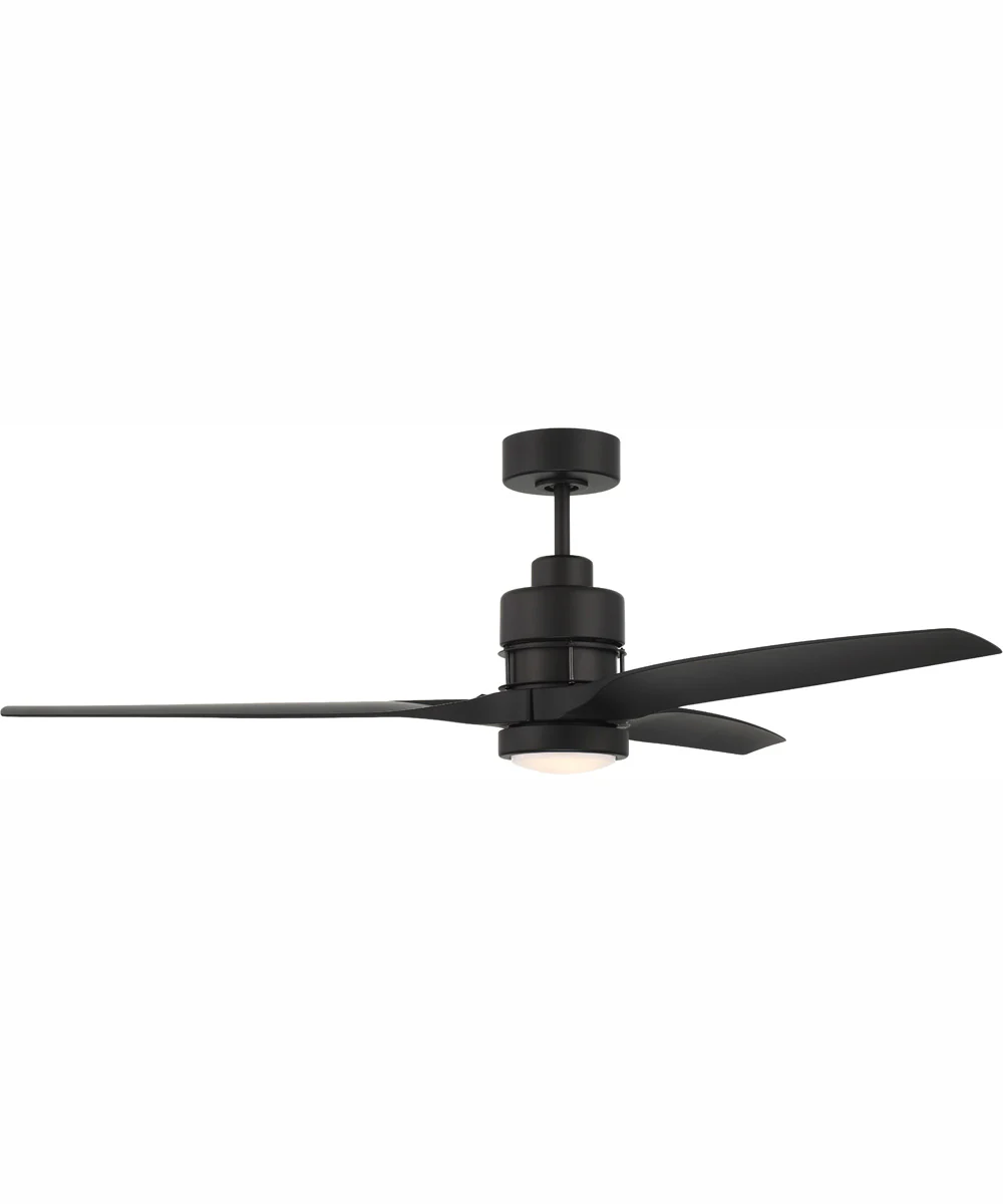 60" Sonnet 1-Light Ceiling Fan Flat Black - Image 2