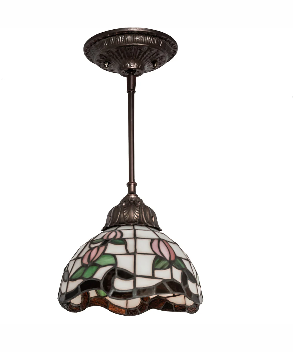 7" Wide Roseborder Mini Pendant - Image 2