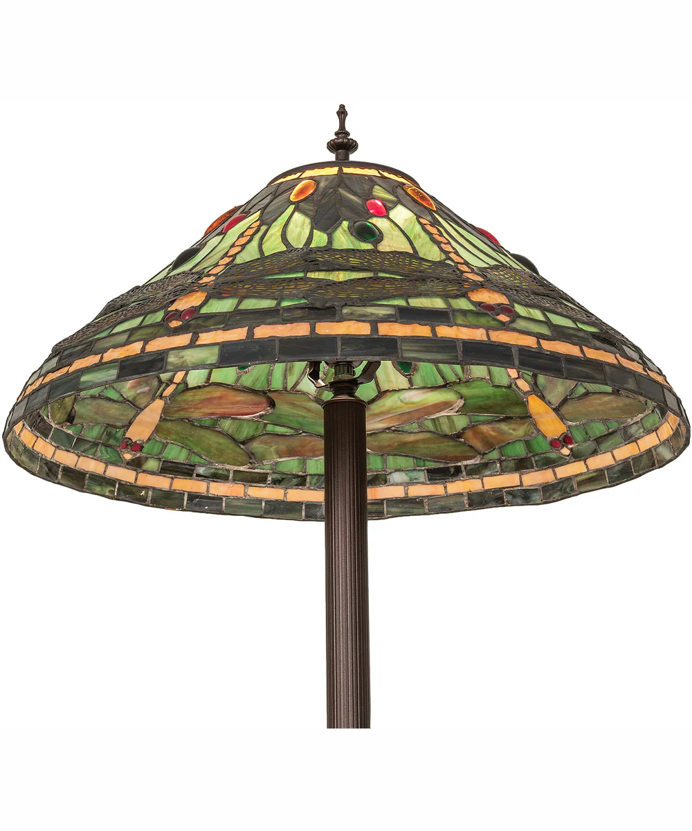 71" High Tiffany Dragonfly Floor Lamp - Image 5