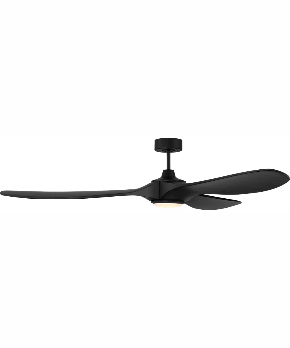 72" Envy 1-Light Indoor/Outdoor Ceiling Fan Flat Black - Image 2