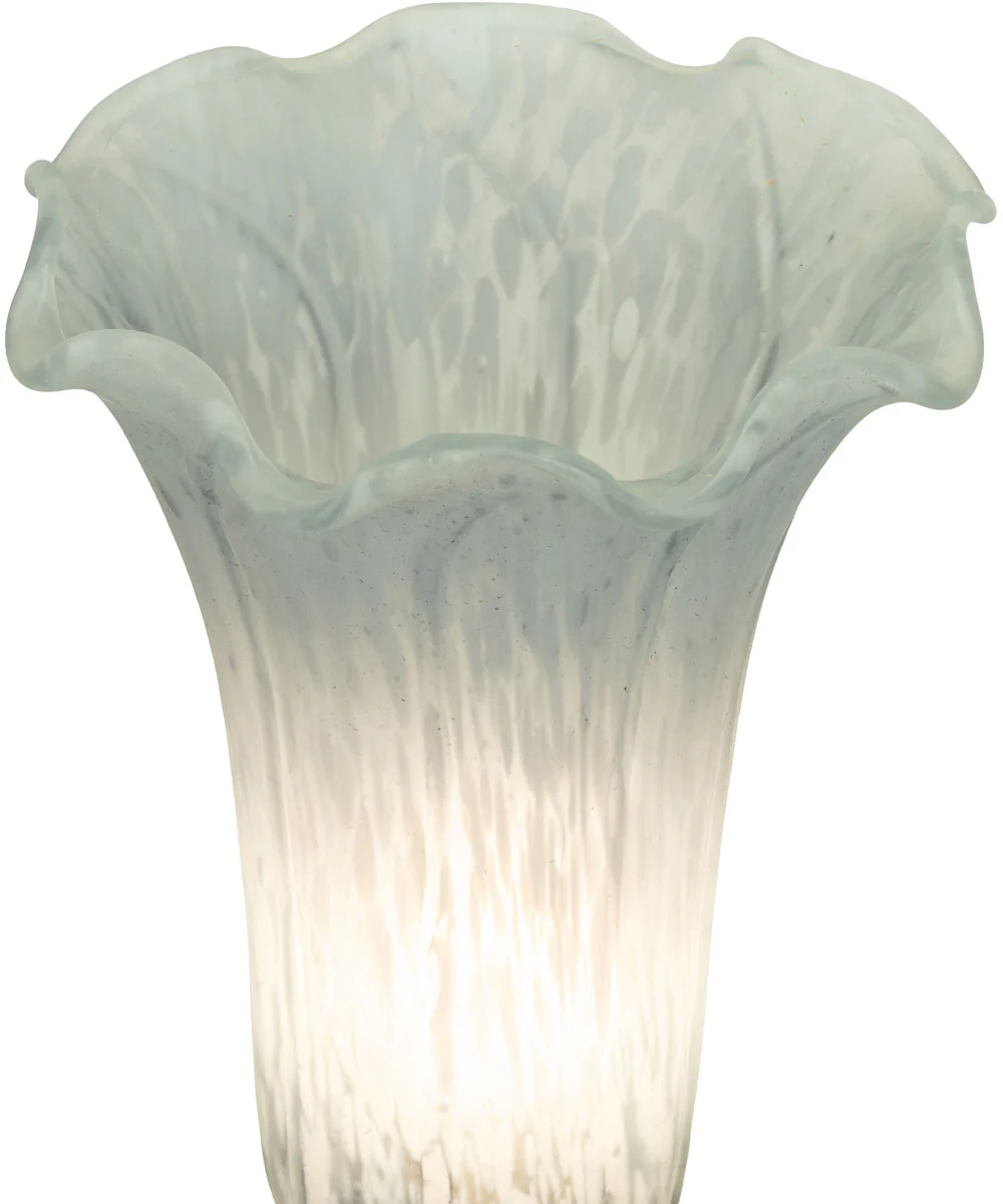 8" High Gray Tiffany Pond Lily Accent Lamp - Image 7