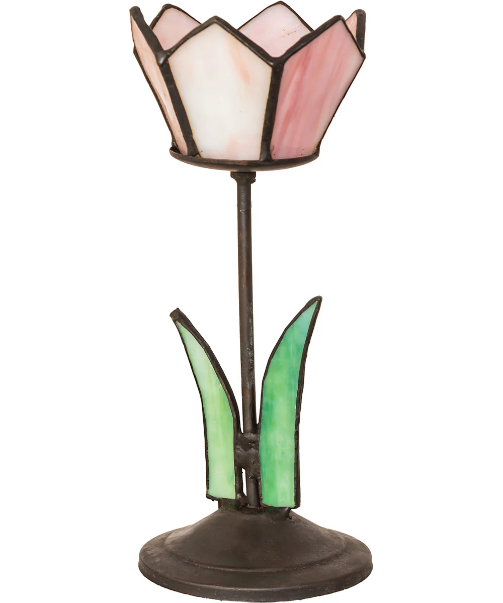 8" High Radiant Blossom Tealight Holder - Image 2