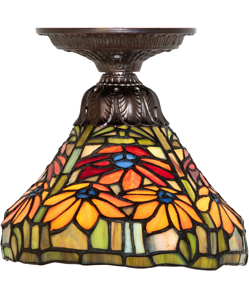 8" Wide Poinsettia Flushmount - Image 4