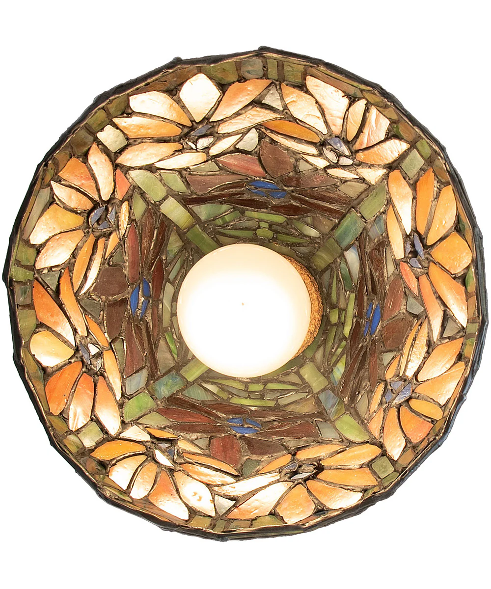 8" Wide Poinsettia Flushmount - Image 6