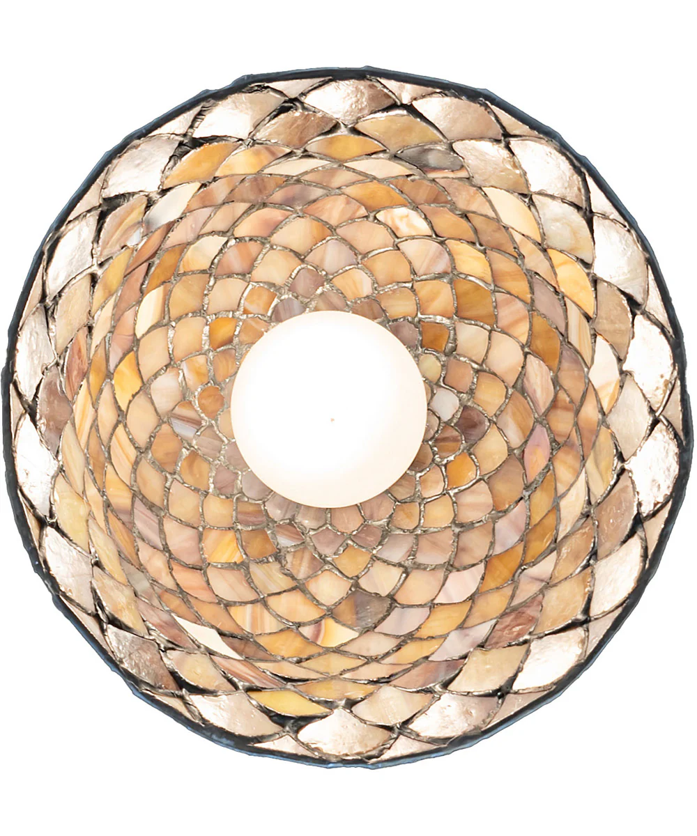 8" Wide Tiffany Fishscale Flushmount - Image 6