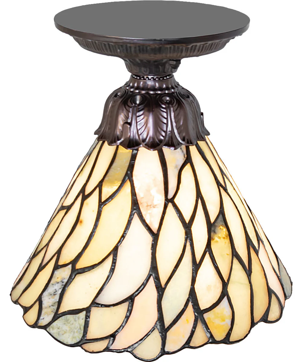 8" Wide Willow Jadestone Flushmount - Image 3