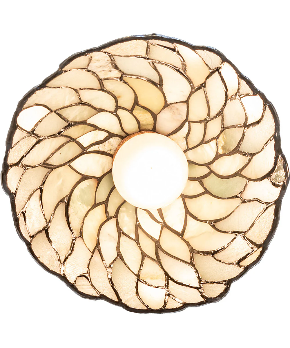 8" Wide Willow Jadestone Flushmount - Image 6