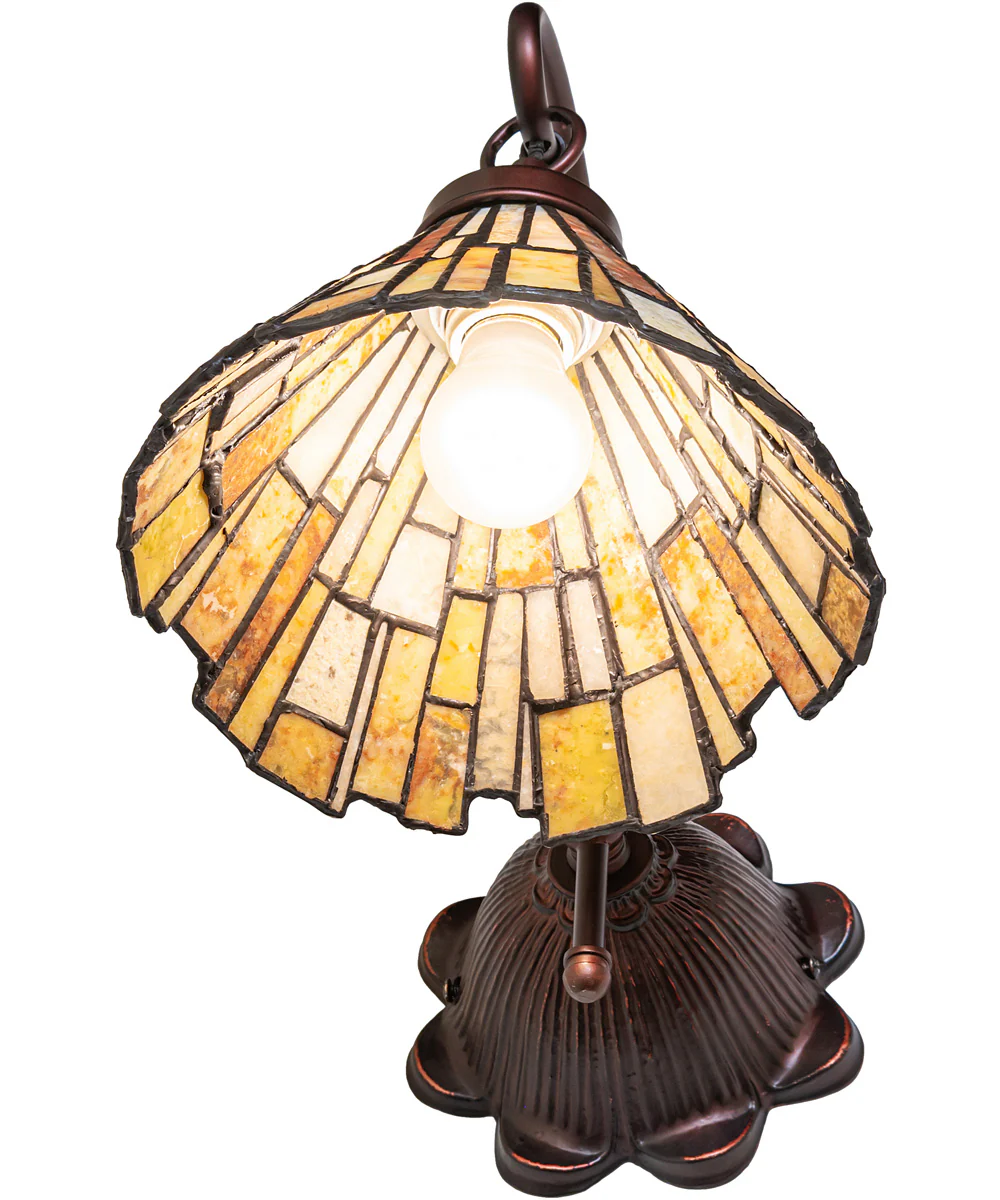 8" Wide DeLighta Jadestone Wall Sconce - Image 5