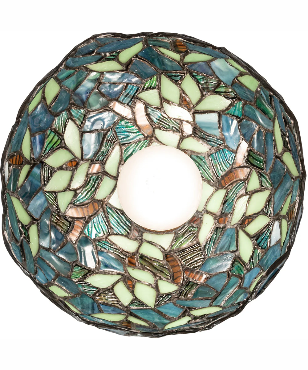 8" Wide Nightfall Wisteria Mini Pendant - Image 7