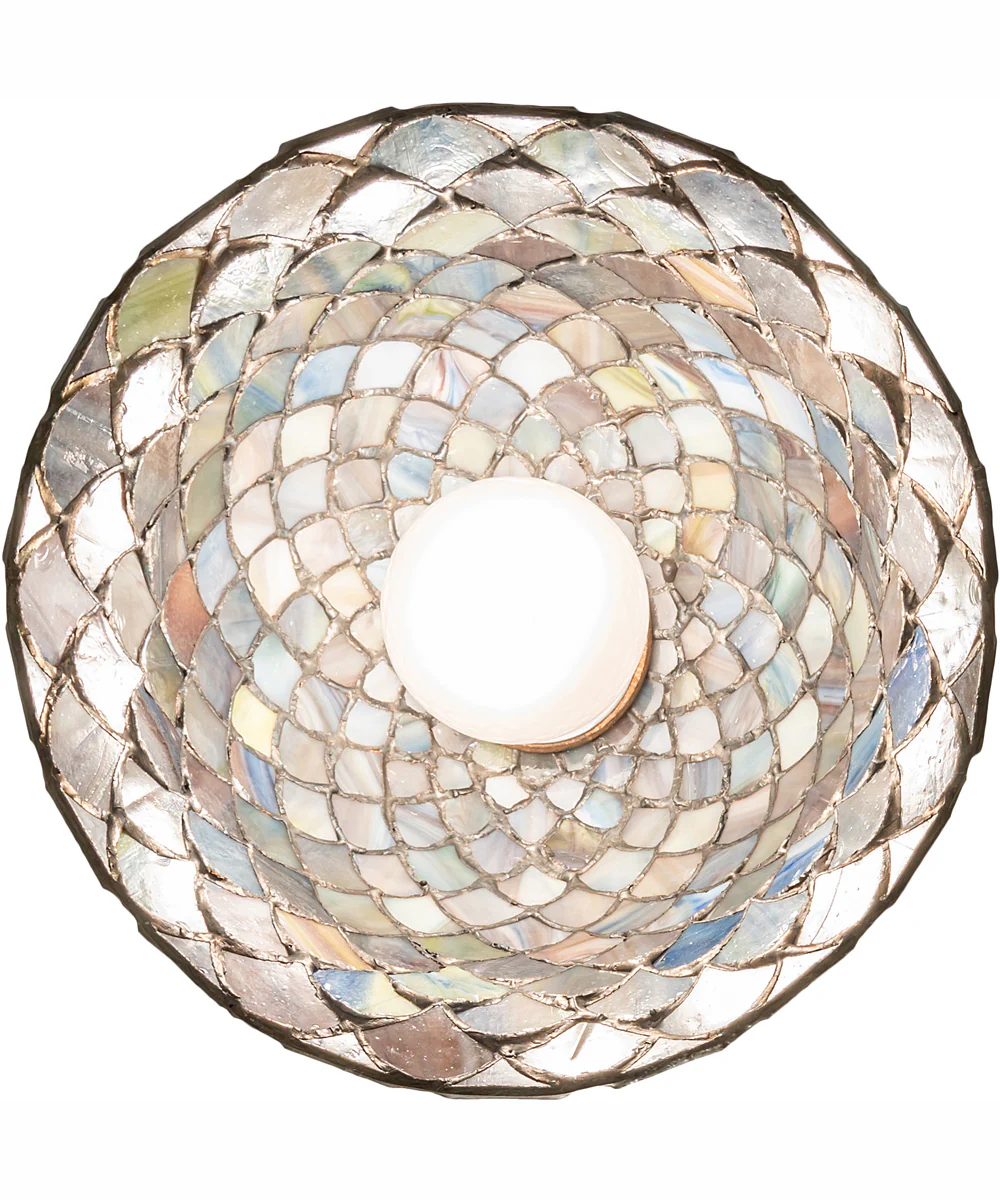 8" Wide Tiffany Fishscale Mini Pendant - Image 6