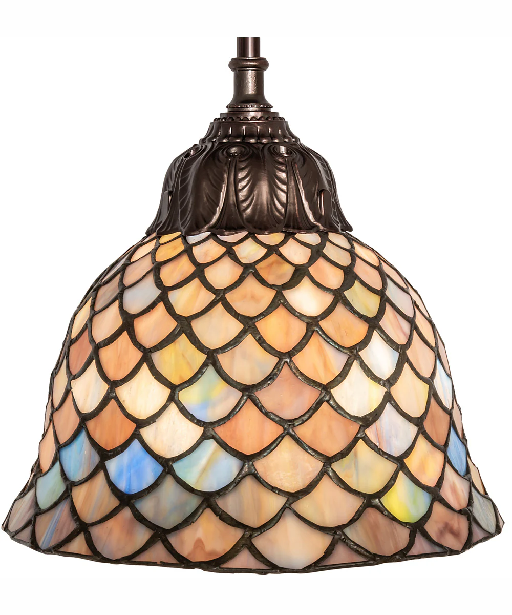 8" Wide Tiffany Fishscale Mini Pendant - Image 7