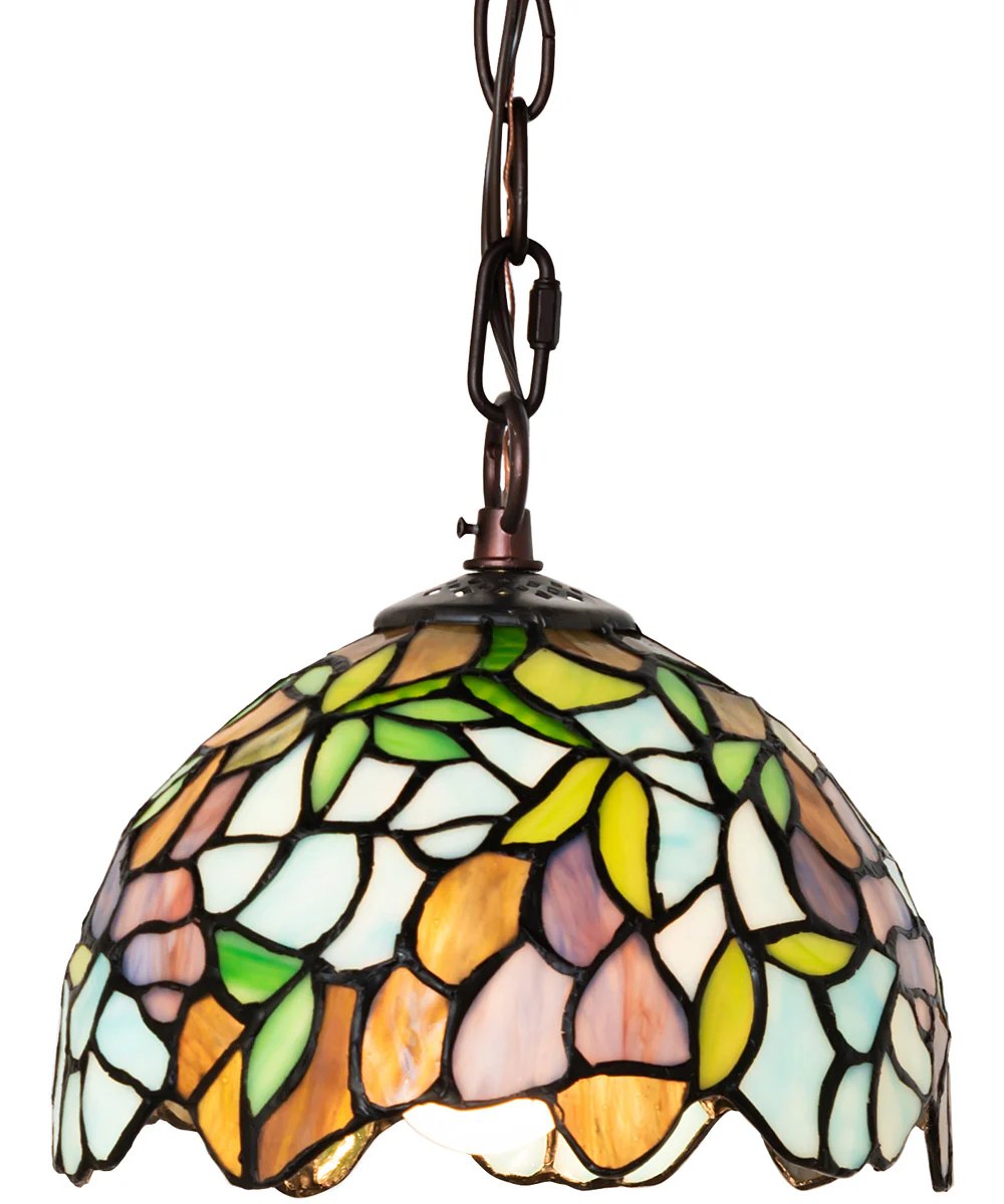 8" Wide Tiffany Wisteria Mini Pendant