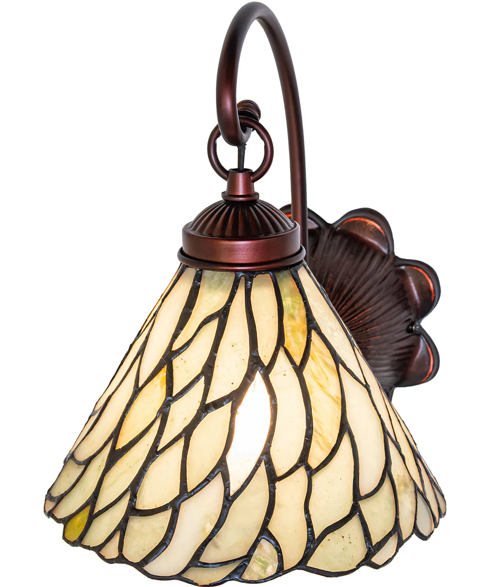 8" Wide Willow Jadestone Wall Sconce - Image 3